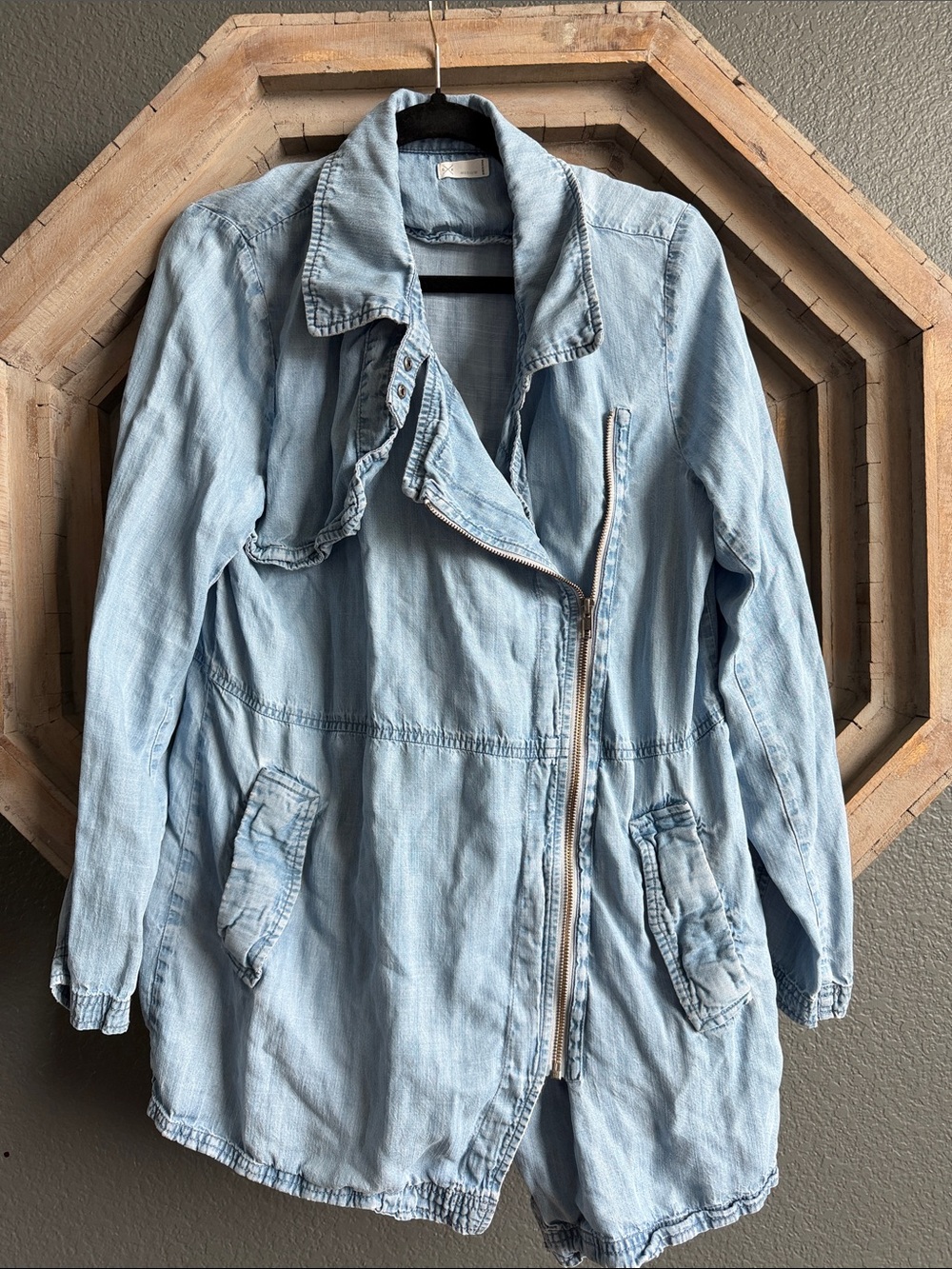 Lightweight Tencel moto jacket